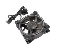 Akozon Ventilateur de Boîtier Argb PWM 80 Mm Roulement Hydraulique MFDB avec Commande de Température Intelligente 800 2500 TR/Min 7 Conception de Lame pour Un Refroidissement amélioré du PC