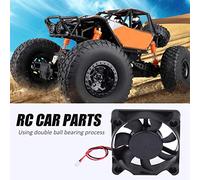 Akozon Ventilateur de Moteur RC 5V 7V, Ventilateur de Refroidissement RC en Plastique Silencieux, Modèle de Télécommande Car25 25MM, Ventilateurs de Voiture, de Refroidissement de Moteur, Pièces de