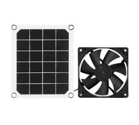 Akozon Ventilateur de Panneau d'énergie Solaire 6V 10W, Chargement USB, Serre, Poulailler, Ventilateur à énergie Solaire 6V 10W