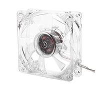 Akozon Ventilateur de Refroidissement Transparent LED RVB 8 Cm - Ventilateur d'Ordinateur Silencieux Haute Performance pour PC, Ordinateur Portable, Jeux, Usage Domestique,