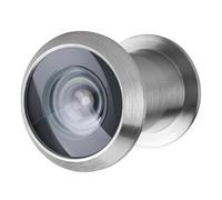 Akozon Verre Optique de sécurité Domestique, Judas de Porte Grand Angle de 220 Degrés, Trous de Porte Grand Angle de 220 Degrés avec Couvercle de confidentialité, Judas de (Fil d'argent)