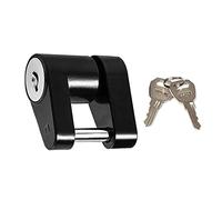 Akozon Verrouillage de Coupleur de Coupleur de d'attelage Noir 1/4 Pouce Black Auto pour Rouleau de Remorque