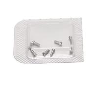Akozon Vis de Réparation de Montre Ballon Bleu 8 Pièces Vis de Couverture Arrière en Acier Inoxydable X 1,3 X 2,4 Mm de Remplacement de Montre pour Montres pour Femmes (Mâle)