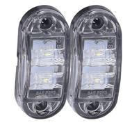 Akozon Voyant 10-30V 2LED feu de position latéral haute luminosité clignotant pour voitures camions remorques RVs( )