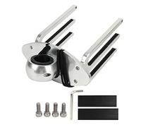 Akozon Wakeboard Tower Rack Support de Support de Wakeboard à Angle Réglable en Alliage D'aluminium Poli pour Tube de Serrage 1,89in 2,36in 2,48in