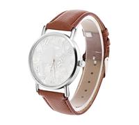 Akozon Women's Fashion PU Leather Strap Quartz Watch - Élégant Montre à Bracelet Analogique avec Boucle Réglable, Design décontracté et Une Lecture Facile (Café)