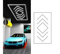 AKPHBKFG Plafonnier LED pour Garage, Atelier, Salle de Sport, sous-Sol, Station de Lavage, etc A