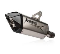 Silencieux arrière en titane en ligne Akrapovic, argent