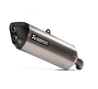 Silencieux arrière en titane en ligne Akrapovic, argent