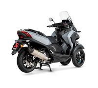 Akrapovic Yamaha Xmax 300 17-20 Ref:s-y3so3-hrss Stainless Steel&carbon Homologated Slip On Muffler Argenté Homologated