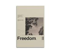 AKRHARWB Poster Freedom - Art mural vintage et élégant - Peinture décorative pour salon, chambre à coucher - Poster esthétique - 40 x 60 cm - Sans cadre