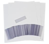 Akro-Mils 29301 Lot de 25 porte-étiquettes transparents et étiquettes pour bacs AkroBins 30210, 30220 et 30224 et tous les bacs ShelfMax