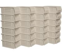 Akro-mils 30220 17,8 cm par 10,2 cm par 7,6 cm de rangement en plastique empilables à suspendre Akro Poubelle, Berry, 24-pack, 30220STONE