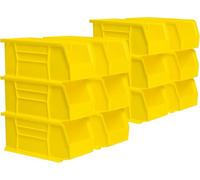 Akro-mils 30230 27,9 cm par 12,7 cm par 12,7 cm de rangement en plastique empilables à suspendre Akro Poubelle, Berry, 12-pack, 30230