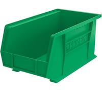 Akro-Mils 30240 Lot de 12 boîtes de rangement empilables en plastique à suspendre Motif baies 38 x 20 x 18 cm, 30240GREEN