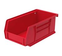 Akro-Mils AkroBins 30220 Lot de 24 bacs de rangement empilables à suspendre en plastique 17,8 x 10,2 x 7,6 cm Rouge
