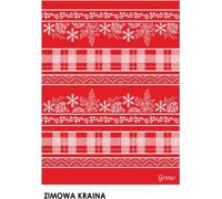 Akrylová bavlněná deka 150x200 Vánoční Winterland červená Glamour Greno