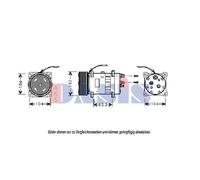 AKS DASIS Compresseur Climatisation 850586N
