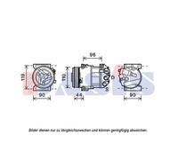 AKS DASIS 852538N Compresseur de climatisation