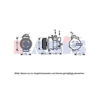 AKS DASIS Compresseur Climatisation Compatible Pour Audi A6 A5 Cabriolet 851899N