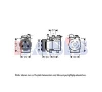 Aks Dasis Compresseur Climatisation Compatible Pour Hyundai H-1/Starex TQ