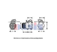 AKS DASIS 851843N Compresseur de climatisation