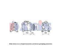 AKS DASIS Compresseur Climatisation Convient pour BMW X3 F25 3er Touring E91 E90