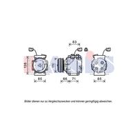 AKS DASIS Compresseur Climatisation D'Air Convient pour Hyundai i20 852667N