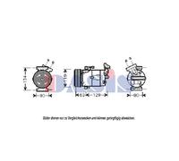 AKS DASIS 850396N Compresseur de clim