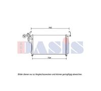 AKS DASIS Condensateur Climatisation Aluminium pour Hyundai H-1 Voyage 2.5 Crdi
