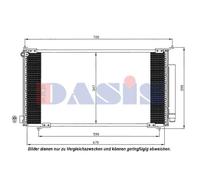 AKS DASIS Condensateur Climatisation Avec Sèche-linge pour Honda Cr-V II Rd