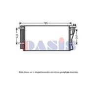 AKS DASIS Condensateur Climatisation Avec Sécheur Pour KIA Carens III UN