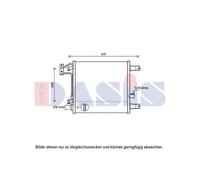 AKS DASIS Condensateur Climatisation pour Jeep Wrangler III JK Mercedes-Benz