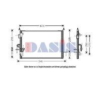 Aks Dasis Condensateur Climatisation Pour Land Rover Defender Station Wagon L316