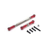 AKSDYIR PièCes Voiture Rc pour Mangniu D90 D91 D96 pour MN98 99S FJ45 Télécommande Voiture Pièces Rechange Métal Mise À Niveau Remplacement Direction Servo Tige Modification Voiture Accessoires(Red)