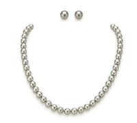 Akshetri® Pearl Moti Mala | Parure de bijoux en perles pour femme | Mala Haar d'eau douce | Collier Moti | Parure de bijoux avec boucles d'oreilles pour femmes et filles | Collier de perles des mers
