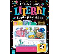 AKSJOMAT Je rencontre et j'écris des lettres. Livre pour enfants d'âge préscolaire. Cartes mémoire à l'intérieur