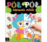 AKSJOMAT moitié et demi. Livre de coloriage pour tout-petits avec une poupée
