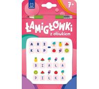 AKSJOMAT Puzzle avec un crayon sur 7+. Brochure rose