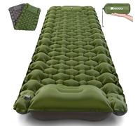 AKSOUL Autogonflant Tapis de Camping - 10 CM Épais Matelas Autogonflant 1 Personne Gonflable Tapis de Sol, Autogonflable Pliable Matelas de Couchage pour Voyage Trekking Randonnée