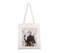 AKTAP Ast-rion Sac fourre-tout inspiré de la marque Ast-rion BG3 pour fans de BG3, Sac fourre-tout inspiré Bg3, 14.56 inches (37cm) tall and 12.59 inches (32 cm) wide
