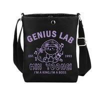 AKTAP Bangtan Boys Merchandise Sac fourre-tout Genius'Lab Inspire AgustAlbum Kpop Merch Army Cadeau pour les fans de M-Yoongi, Genius'lab Inspire Sac à bandoulière, 32 * 37cm