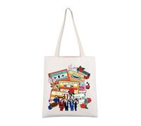 AKTAP Kpop Group Merch The Rose Album Tote Bag K-Pop Boy Group Gift The Rose Character Sac à bandoulière K-Pop Music Lover Cadeau, Cabas Album Rose, 16*15INCHES