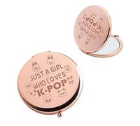 AKTAP Miroir de maquillage KPop Personnages SKZ Stray Fans Cadeaux Just a Girl Who Loves K-Pop Miroir compact (KPop Characters Mirror)