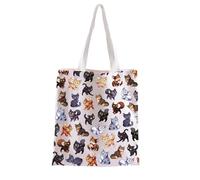 AKTAP Sac fourre-tout amusant inspiré des romans d'aventure avec chat Erin's Shadowclan Cat - Cadeau pour les amateurs de romans, Many Cat Tote-py1, 28*7INCHE