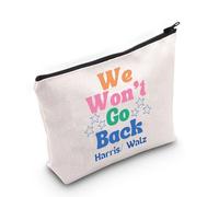 AKTAP Vote Merchandise Madam Presidential Election We Won't Go Back Pochette à fermeture éclair pour femme, Pas Back-py1, MB