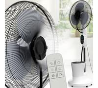 aktimeo Ventilateur avec refroidissement par eau, ventilateur sur pied très silencieux avec télécommande, refroidisseur d'air avec fonction minuterie, trois vitesses, fonction pivotante et inclinable