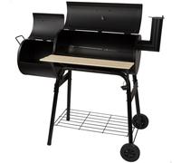 Aktive 52899 - Barbecue au charbon de bois - avec thermomètre 116x61x106 cm | Système de ventilation et cheminée inclus | 2 roues pour un transport facile | Conçu pour les barbecues en plein air