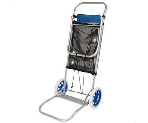 AKTIVE 53928 - Chariot de Plage Pliable Transformable en Table 2 en 1, Dimensions 47 X 52 X 100 cm, Poids Maximum 20 kg, Housse de Transport Polyvalente pour la Plage, Le Camping, Les Événements