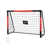 AKTIVE 54303 But de Football en Acier, Structure Amovible, Facile à Monter, 180 x 120 x 60 cm, avec Filet en Polyester, 5 piquets de Fixation, résistant et léger, idéal pour l'entraînement